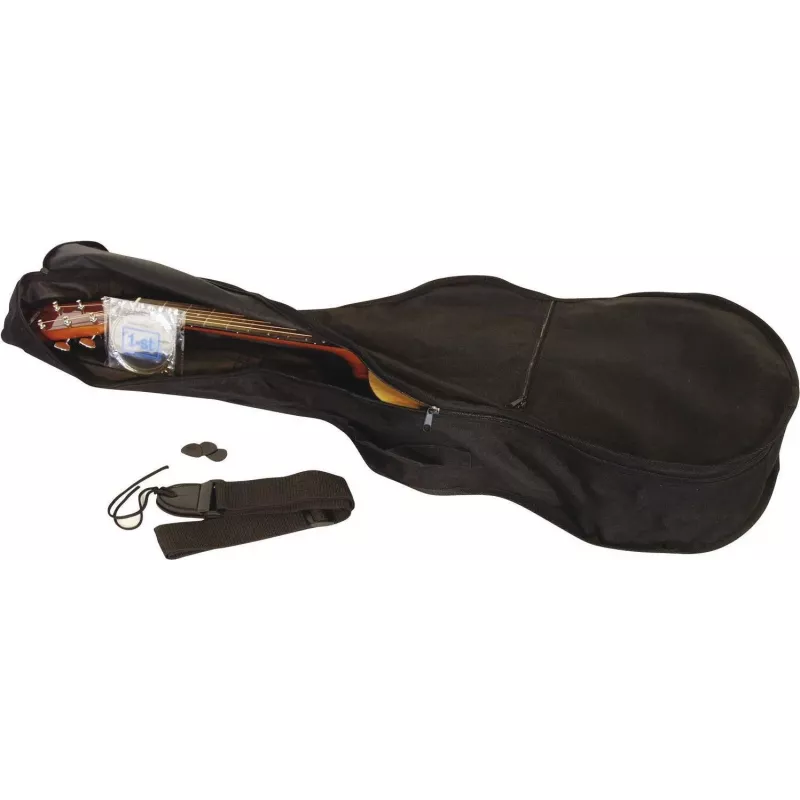Dimavery AC-303 klasikinė gitara 1/2 dydžio Natural, Okoume kaklas, Basswood viršus, 535 mm menzūra