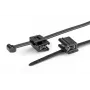 HellermannTyton T50ROSEC5A-PA66W-BK kabelių raištis su spaustuku, 200 mm x 4,6 mm, juodas, 100 vnt. 156-03219