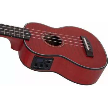 DIMAVERY UK-100 sopraninė ukulėlė, Flamed Red 26255807