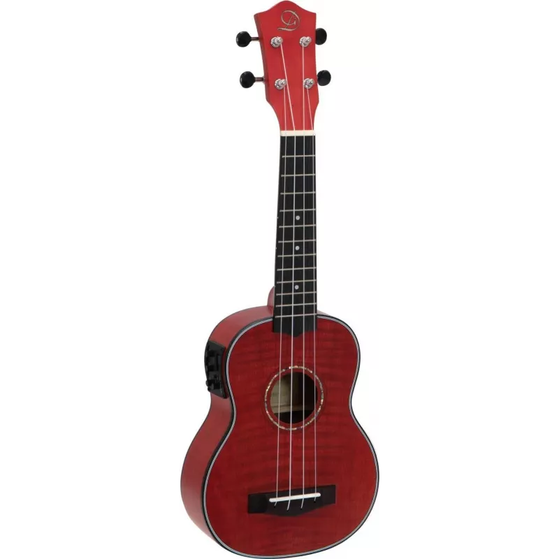 DIMAVERY UK-100 sopraninė ukulėlė, Flamed Red 26255807