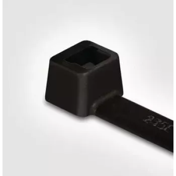 HellermannTyton T18I juodas 140x2,5mm plastikinis dirželis kabeliams (100 vnt.) 111-02360
