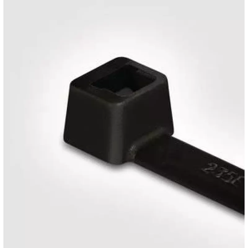 HellermannTyton T18I juodas 140x2,5mm plastikinis dirželis kabeliams (100 vnt.) 111-02360