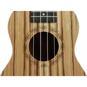 DIMAVERY UK-400 Soprano ukulelė Zebrawood 26255831