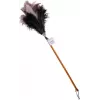 Bürstenhaus Redecker strutio plunksnų šluostė su vidutine galvute, buko medienos kotu, 50 cm 468807
