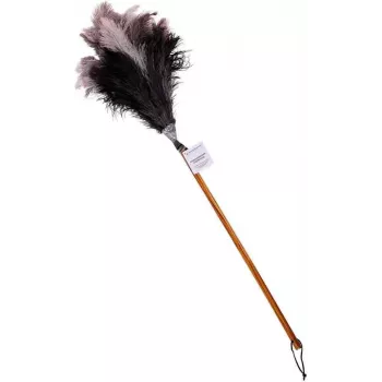 Bürstenhaus Redecker strutio plunksnų šluostė su vidutine galvute, buko medienos kotu, 50 cm 468807