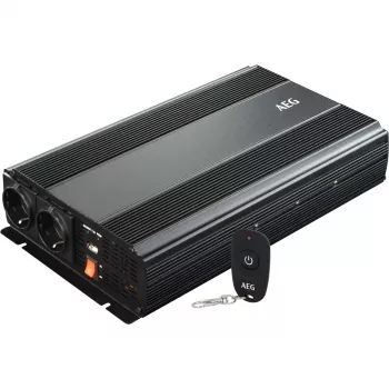 AEG 10058 1500 W 12 V DC į 230 V AC keitiklis su nuotolinio valdymo pultu