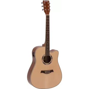 DIMAVERY JK-500 akustinė gitara, su išpjova, natūralaus medžio spalvos 26231388