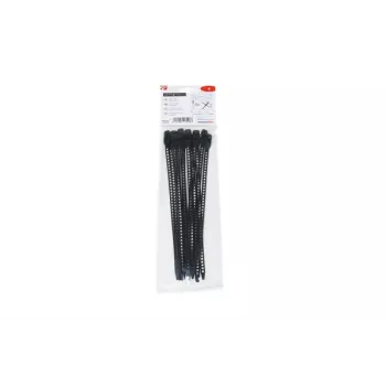 HellermannTyton SOFTFIX® atsegamas plastikinis dirželis 260 x 7 mm, juodas, 12 vnt. 115-07270