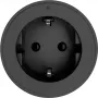 SYNERGY21 MODULRAIL Type F lizdo modulis, juodas (Schuko, 16A, 250V) - S21-MR015
