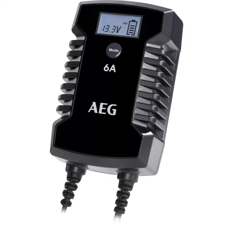 AEG LD6 10617 automobilinis akumuliatoriaus įkroviklis 6V/12V 3A/6A su LCD ekranu