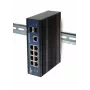 ALLNET ALL-SGI8010PDM Industrial Managed Layer2+ 10-Port Gigabit PoE Switch, 7x PoE+ 2x SFP 1x PD, Fanless IP40