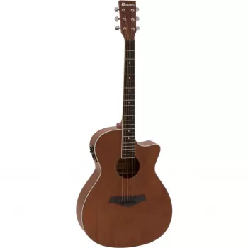 DIMAVERY AW-410 Dreadnought akustinė gitara, sapele galinė dalis ir šonai, eglės viršus, natūralus aukšto blizgumo 26235092