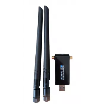 ALLNET Wireless AX 1800Mbit USB 3.0 WLAN Stick Dongle ALL-WA1800AX-EXT su išorinėmis antenomis