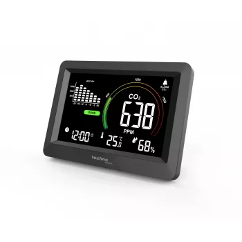 Technoline WL1028 CO2 monitorius su aliarmu, juodas