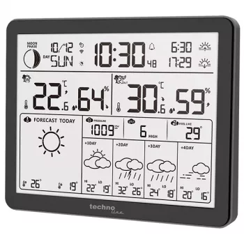 Techno Line WD3000 WLAN orų stotis su 4 dienų prognoze ir lauko jutikliu WD3000 Wetterstation