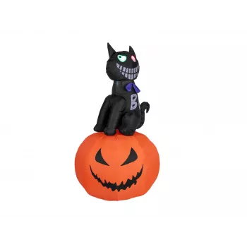 EUROPALMS Halloween pripučiama figūra katė su moliūgu, 183cm 83316152