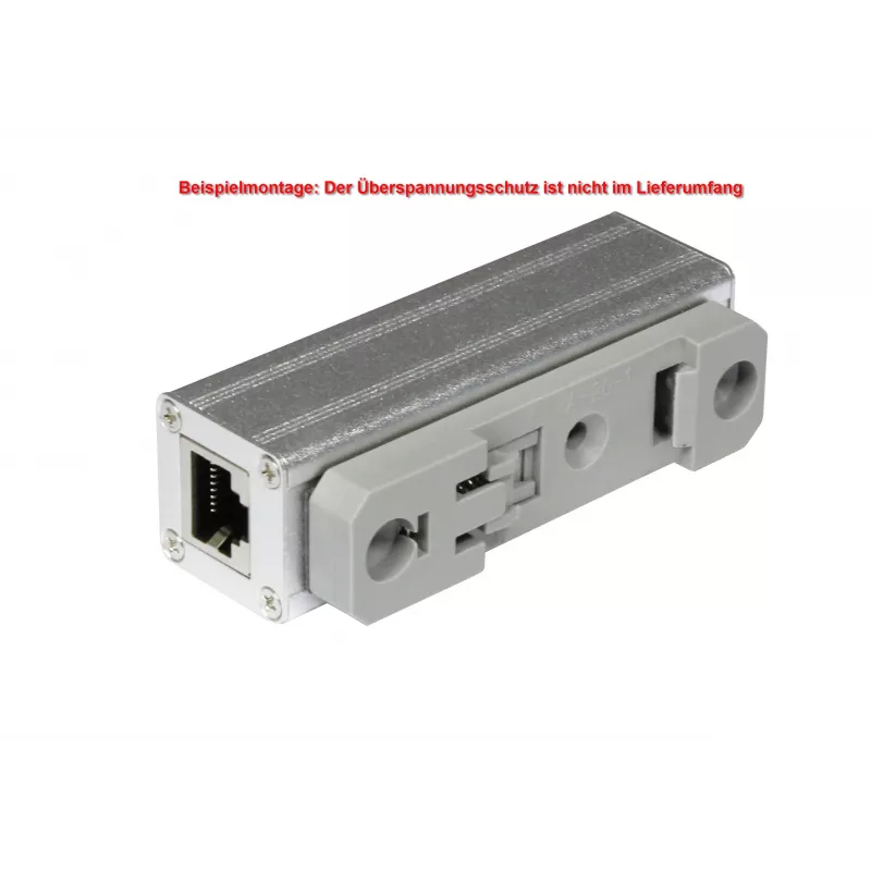 ALLNET Cat.6 Ethernet apsaugos nuo viršįtampių modulis su DIN bėgio laikikliu ALL95100 (ALL95100-DinRail-Clamp)