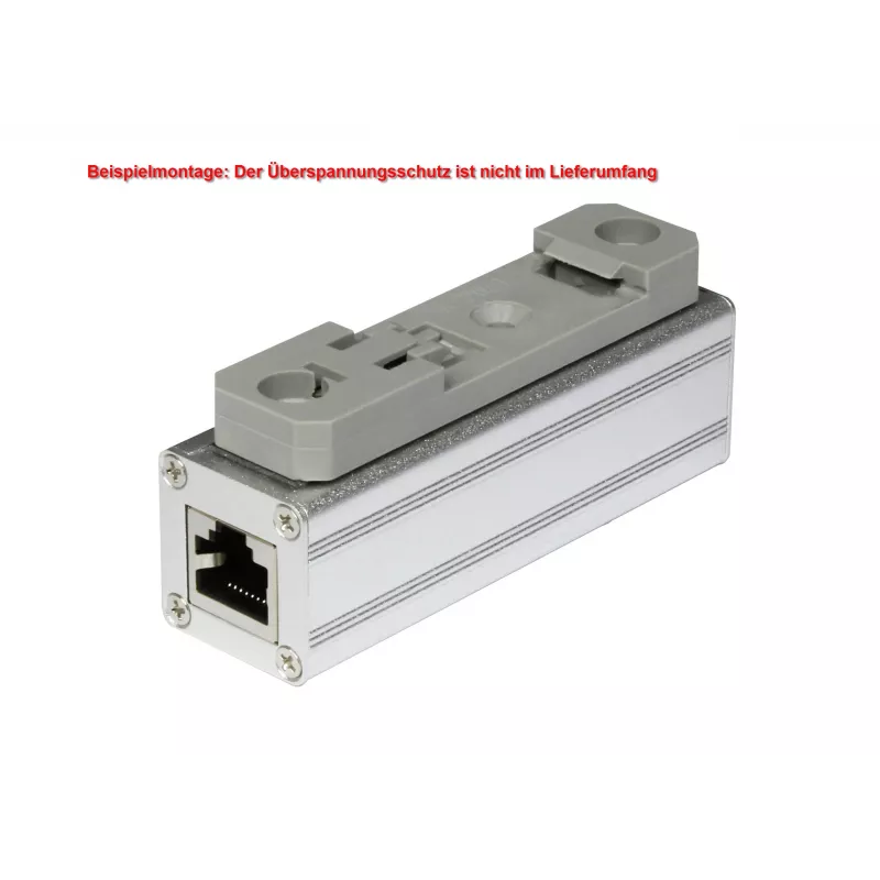 ALLNET Cat.6 Ethernet apsaugos nuo viršįtampių modulis su DIN bėgio laikikliu ALL95100 (ALL95100-DinRail-Clamp)