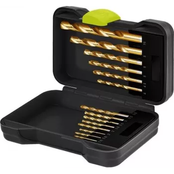 Goobay 77850 HSS metalo grąžtų rinkinys, 15 dalių, 1,5-10 mm, DIN 338, dėžutėje