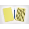 HellermannTyton 598-92427 Nuimami geltoni vinilo terminio perkėlimo lipdukai, 44 x 10 mm, 440 lipdukų