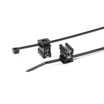 HellermannTyton T30REC4A-PA66HS/PA66HIRHS-BK juodas karščiui atsparus ir smūgiams atsparus kabelių raištis 150x3.5mm, 500 vnt. pakuotė 150-76090