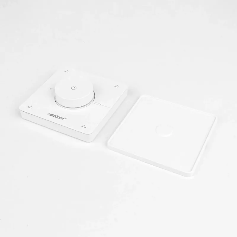 Miboxer K0 2,4GHz dvigubos baltos CCT LED nuotolinio valdymo pultas su sukimosi ratuku, 4 scenos, baltas