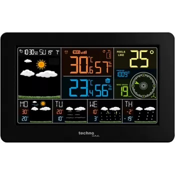 Techno Line WD2700 Wi-Fi meteorologinė stotis su 4 dienų prognoze, spalvotu ekranu, lauko jutikliu