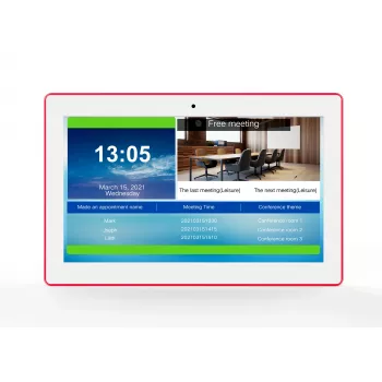 ALLNET MeetTwo-150W 15 inch posėdžių salės planšetinis kompiuteris su RGB LED, Android 16, NFC/RFID, baltas