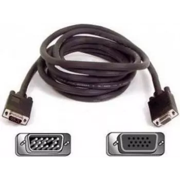 SYNERGY21 S215246 VGA lyties keitiklio adapteris, vyriškas į moterišką, auksuoti kontaktai, juodas