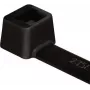 HellermannTyton T-Series T18R vidinių dantukų plastikinis raištis, 100 mm x 2,5 mm, juodas, 100 vnt. pakelis 111-01910