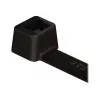 HellermannTyton T-Series T18R vidinių dantukų plastikinis raištis, 100 mm x 2,5 mm, juodas, 100 vnt. pakelis 111-01910
