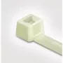 HellermannTyton T18L-HS-NA-C1 karščiui atsparus poliamido kabelių raištis, natūralus, 200mm x 2,5mm, 100 vnt. pakuotė