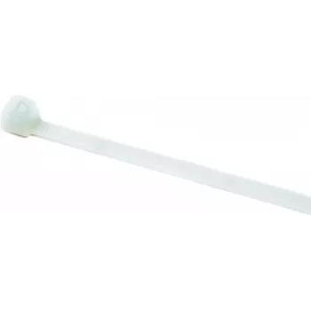 HellermannTyton T-Series 100mm x 2,5mm natūralios PA66 plastikinės rišamosios juostos (100 vnt.) 0427324