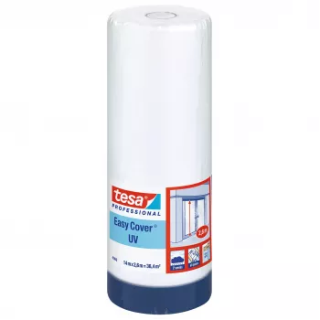 Tesa Easy Cover 4369 UV apsauginė plėvelė su integruota juosta, permatoma, 2,6 m x 17 m 04369-13-1