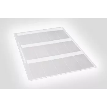 HellermannTyton 594-81104 Terminio pernešimo etiketė permatoma balta 100mm x 100mm 1000 etikečių
