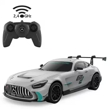 JAMARA Mercedes-Benz AMG GT2 1:24 2.4 GHz RC automobilis, pilkas 402240