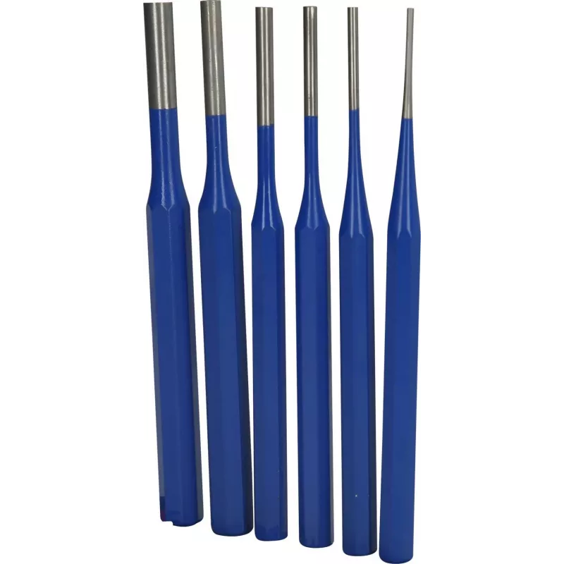 Brilliant Tools BT085006 kaiščių išmušimo kaltų rinkinys, 6 dalių, 3-10 mm, chromo vanadžio plienas