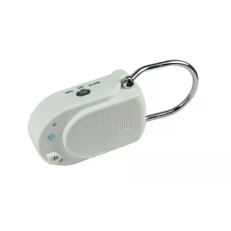 KH-SECURITY KH 100183 elektroninis durų rankenos signalizatorius, mobilioji aliarmo sistema, balta