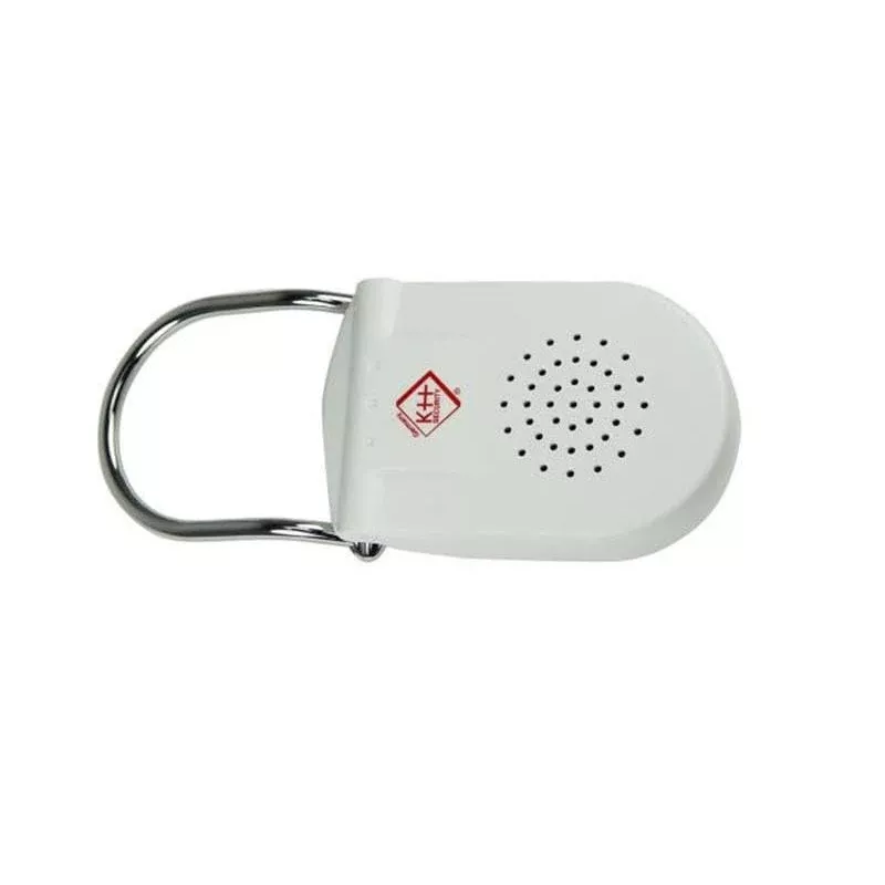 KH-SECURITY KH 100183 elektroninis durų rankenos signalizatorius, mobilioji aliarmo sistema, balta