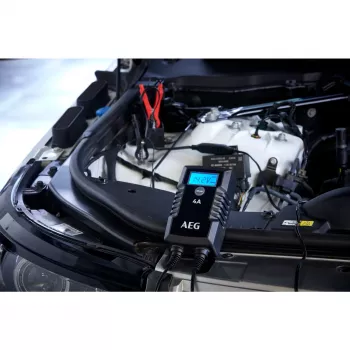 AEG LD4 10616 automatinis automobilio akumuliatoriaus įkroviklis 6V/12V 2A/4A švino-rūgštiniams, GEL, AGM, MF, Ca/Ca akumuliatoriams