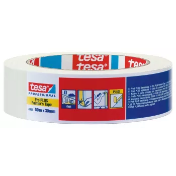tesa PREMIUM 04306-00044-02 krepo maskavimo juosta, smėlio spalvos, 50 m x 30 mm (1 ritinys)