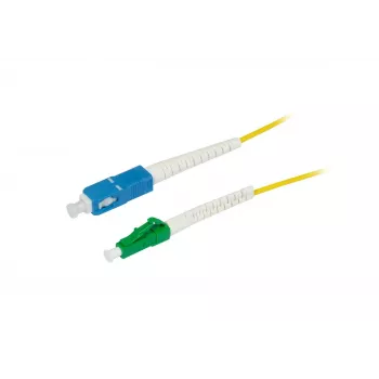 SYNERGY21 S215626V2 0,5 m OS2 vienspiegio pluošto komutacinis kabelis LC/APC į SC/PC, 9/125µm, G.657.A2, 2 mm, lankstus apsauginis gofras