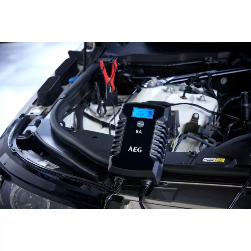 AEG LD8 10618 Automatinis automobilio akumuliatoriaus įkroviklis 12V/24V 8A/4A