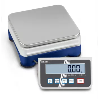 KERN PCD 2500-2 precizinės svarstyklės, 2500 g talpa, 0,01 g skaitmena