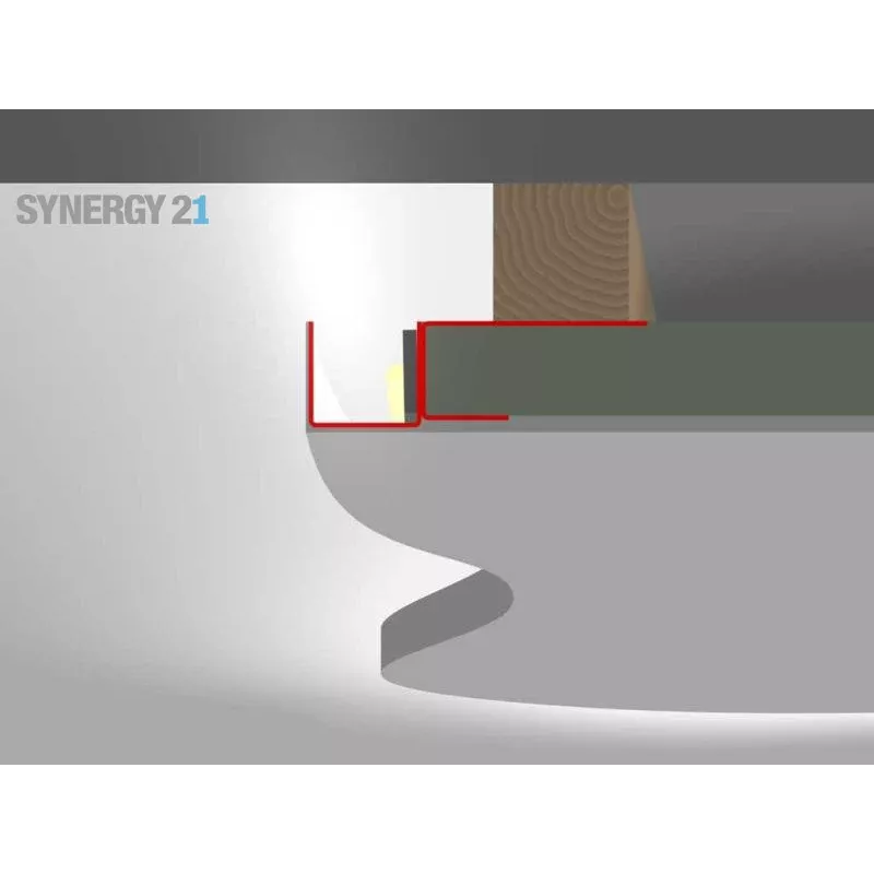 SYNERGY21 S21-LED-PR00002 LED profilis 200cm, cinkuotas plienas TYP-A Flex
