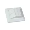 SYNERGY21 Keystone modulių laikiklis įleidžiamam montavimui 2xTP moduliui, grynai balta, apvalus S216330V3