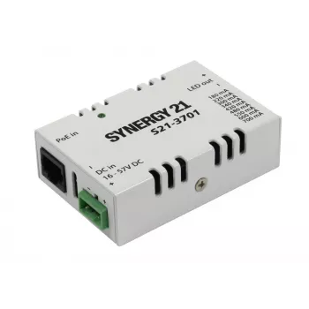SYNERGY21 PoE+ pastovios srovės maitinimo šaltinis 350mA 12-24V DC 8.4W (S21-3701)