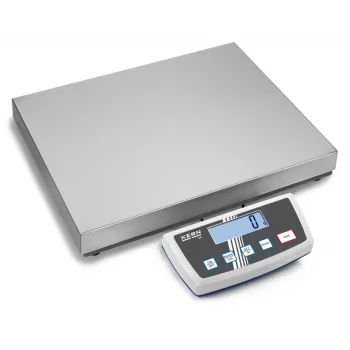 KERN DE 35K5DL dviejų diapazonų platforminės svarstyklės 35 kg / 5 g|10 g, nerūdijančio plieno plokštė