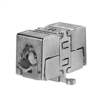 Rutenbeck ClassEA RJ45 sujungimo modulis Cat.6A, ekranuotas, Keystone, 10G, 500MHz, cinko lydinio, sidabrinis (13900331)