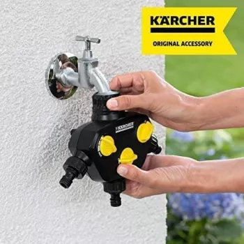 Kärcher 2.645-200.0 3 krypčių skirstytuvas su 60 mm siurbimo žarna ir atbuliniu vožtuvu
